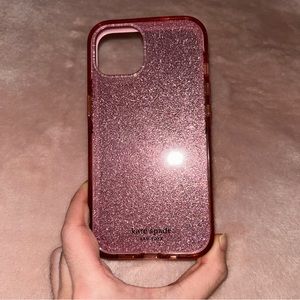 Kate Spade Pink Glitter iPhone 14/13 Defensive Case